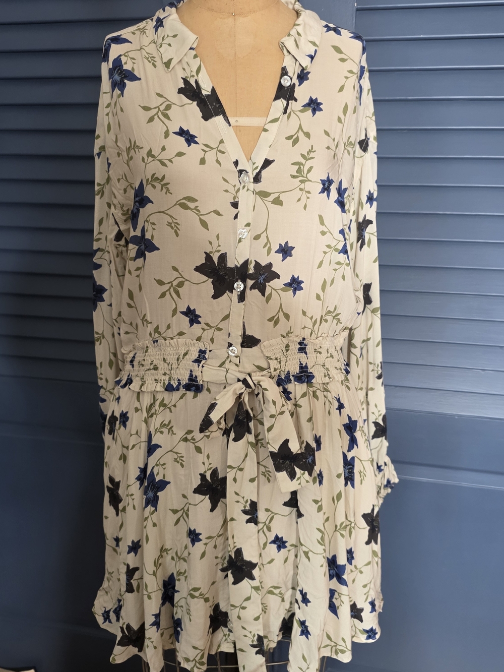 Free People Lighten Up Floral Mini Dress Tea Combo - NWOT Size S